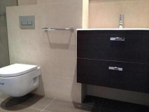 Zona baño 1 en Reforma integral Horta-Guinardó. Barcelona