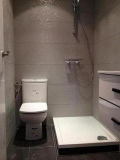 Zona baño 2 en Reforma integral Horta-Guinardó. Barcelona