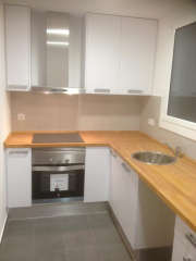 Encimera madera IKEA. Reforma Integral piso Eixample Barcelona