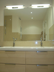 Mueble baño de 2 senos. Reforma Sarria. Barcelona