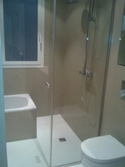 Microcemento beige. Ganduxer, Sarria. Barcelona