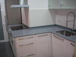 Formas irregulares en reforma integral Cocina Sarria. Barcelona